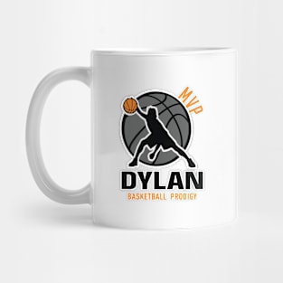 Dylan MVP Custom Player Basketball Prodigy Your Name Mug